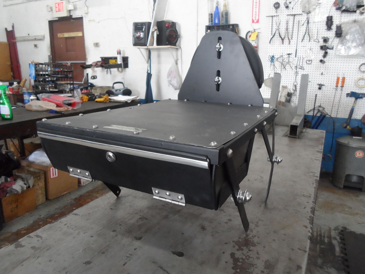 My custom made luggage rack for Vaquero Kawasaki Vulcan Forum